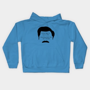 History began on July 4th 1776. Everything before that was a mistake - Ron Swanson Kids Hoodie